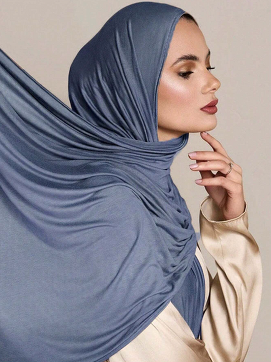 Slate Cloud Jersey Hijab